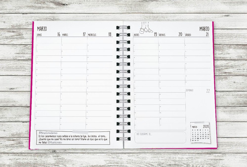 Agenda 2020 15 X 21 Semanal Tapa Dura Cosa De Minas