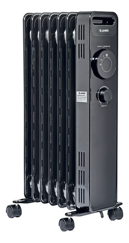 Radiador De Aceite James 7 Elementos Negro 1500w