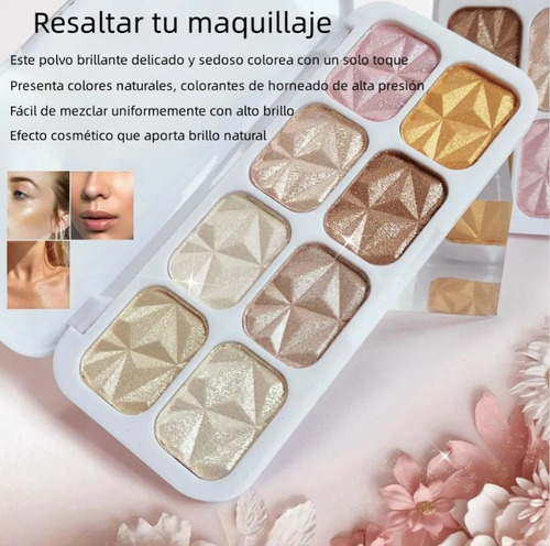 8 En 1 Paletas De Carmín Y Paletas De Maquillaje Premium