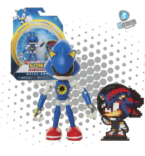 Figura Metal Sonic Sonic The Hedgehog Jakks Pacific 4 Pulgad