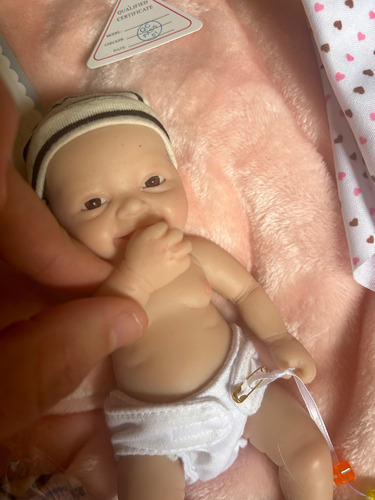 Muñeca Bebé Reborn Silicona Miaio 25 Cm (Usado)