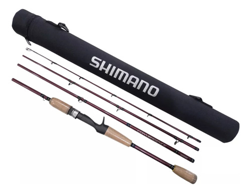Haste de tubo dourada Shimano Convergence 1,98 m 7-20 libras, 4 litros, marrom escuro