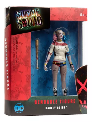 Boneca Arlequina 14cm - Harley Quinn Dc - Colecionável