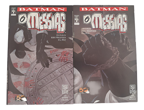 Hq Batman Messias Volume 1 E 2 Abril Dc Comic Quadrinhos (Usado)