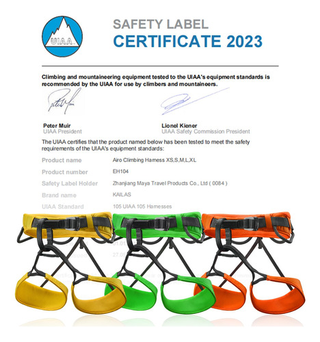 Kailas Airo - Arnés Para Escalada En Roca Y Escalada En Hiel