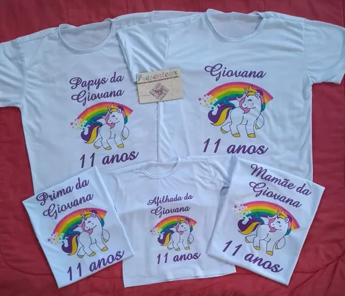 10 Camisas Personalizadas Festa Anivers rio Infantil
