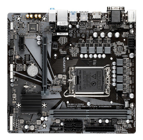 Imagen 4 de 7 de Tarjeta Madre Gigabyte H610m H Lga 1700 Ddr4 12va/13th Gen
