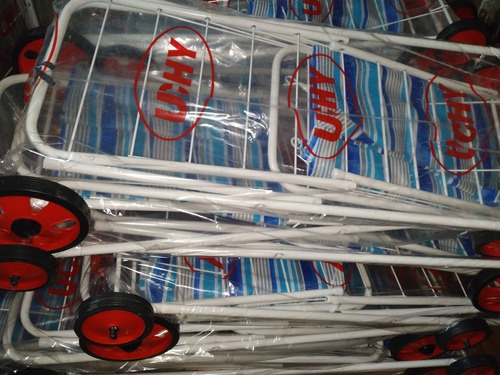 Imagen 2 de 4 de Chango Changuito Compras Canadiense 4 Ruedas Reforzado