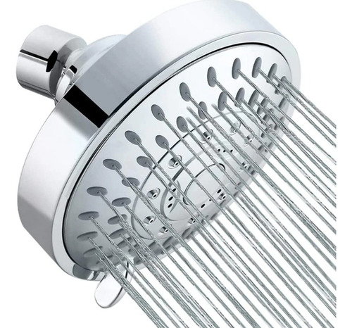 Cabezal De Ducha Con Ahorro De Agua Ajustable Cromado De Alt