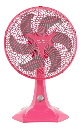 Ventilador Maxx Force 60W BVT304 Hélice com 6 Pás Cor Rosa 220v Britânia