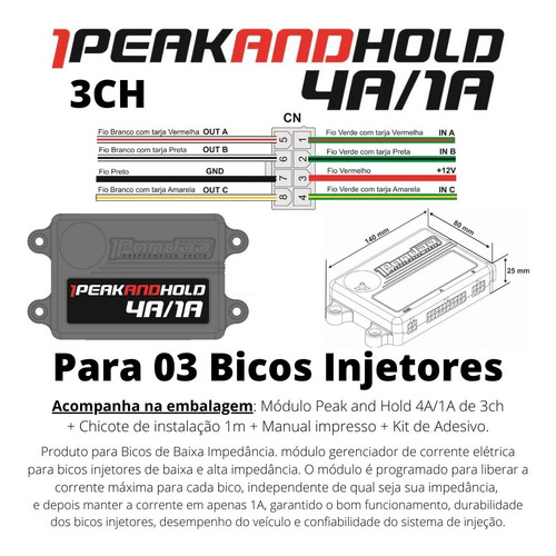 Pandoo Peak And Hold 4a/1a - P/ 3 Bicos - Nf - 12x Sem Juros