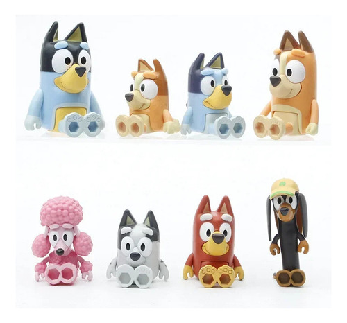 Juguete Bluey Playtime, Modelo Bingo Joint, 8 Unidades, Jugu