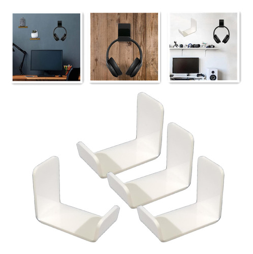 4 Piezas De Acrílico Para Auriculares, Soporte Para Colgar,