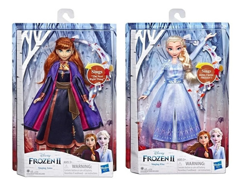 Muñecas  Disney Fozen 2 Elsa Y Anna Cantan En Español Hasbro