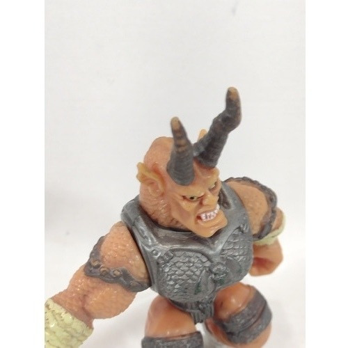 Boneco Antigo Guerreiro Chifrudo Medieval Monstro (Usado)