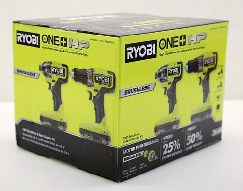 Combo De Taladros Ryobi Pblck01k 18 V Hp Brushless