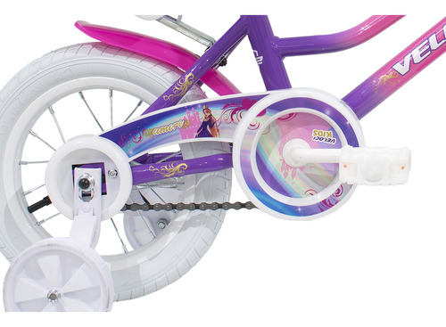 Bicleta Veloci Amore Rodada 12 Morado Tamaño del cuadro S