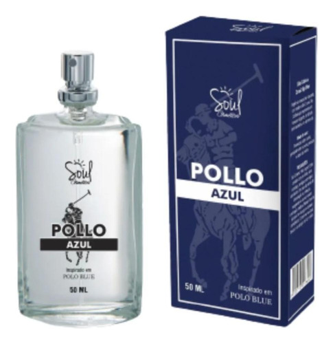 Perfume Masculino Pollo Azul Fragrância Sofisticada 50ml
