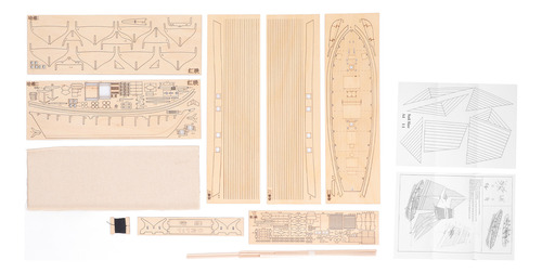 Kit De Maqueta De Barco De Madera 1:130 Sailboat Intelligenc