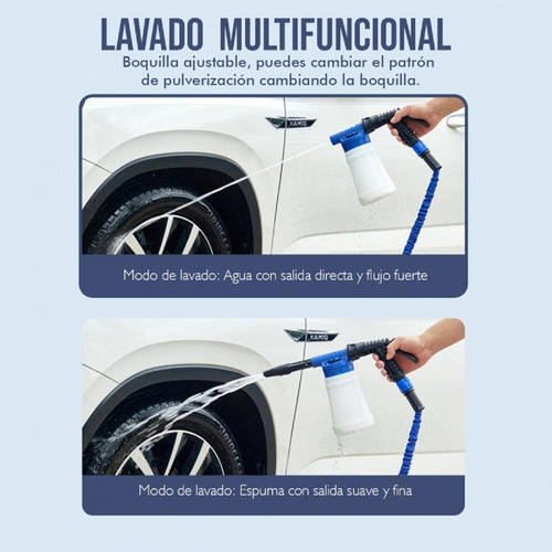 Imagen 10 de 10 de Pistola Lanza Espuma Pulverizador De Agua Para Autos, Motos