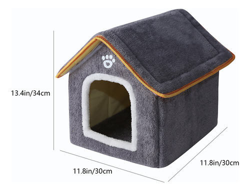 Caseta Warm Pet Kennel Para Perros Pequeños Y Medianos C-at