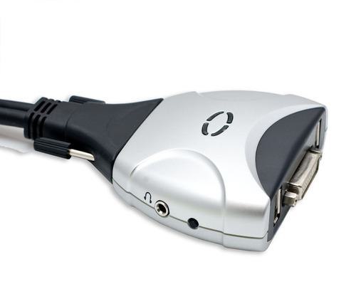 Iocrest 2 Puertos Dvi + Conmutador Kvm Usb Con Soporte De Au