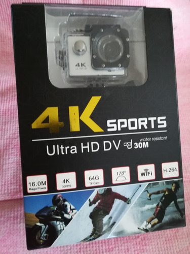 4k Sports Wifi Cámara De Acción Ultra Hd Dvd Sumergible 30m 