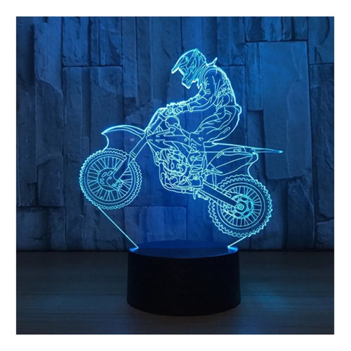 Y Lámpara Led 3d Para Moto De Cross Country, Luz Nocturna