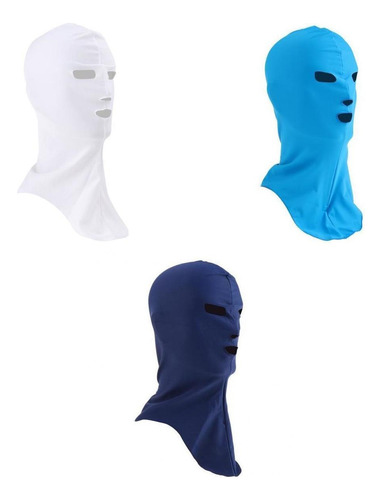 3 Pcs Gorros De Natación Protección Uv Mascarilla Facial