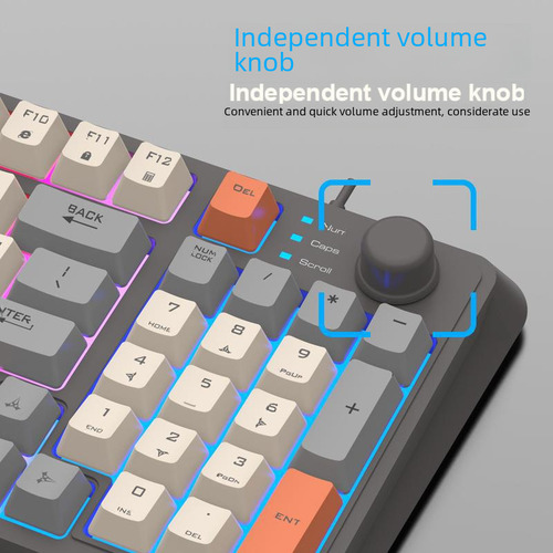 Dazzle Silver Fox K82 Bee Edition - Elegante Teclado K82