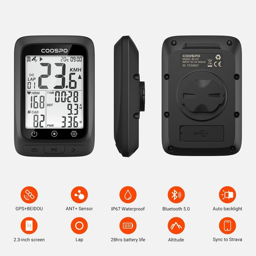 Imagen 4 de 7 de Ciclocomputador Coospo Bc107 Gps Original