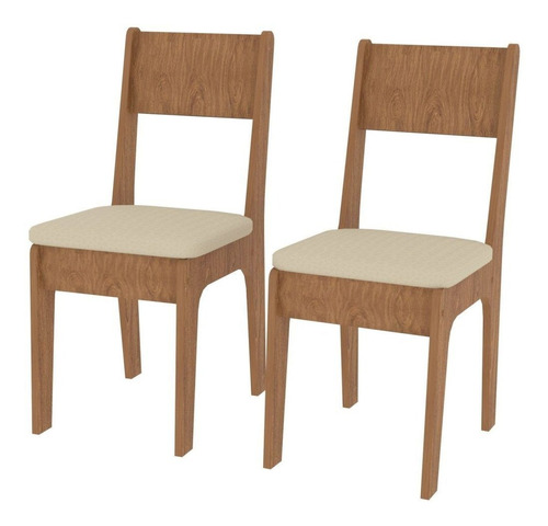 Kit 2 Cadeiras Para Cozinha Nova Mobile Wt