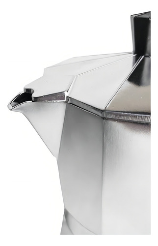 Cafetera Hudson 9 Tazas manual plateada italiana