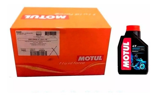 Caja Cerrada Aceite Motul 3000 4t 20w50 Mineral 12u - Sti