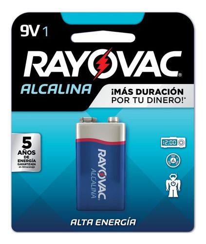 Bateria Rayovac 9 Volt Maximum Plus