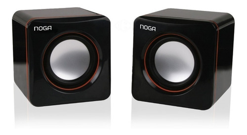 Parlantes Para Pc Noga Ng-106 Negro Mini Parlantes