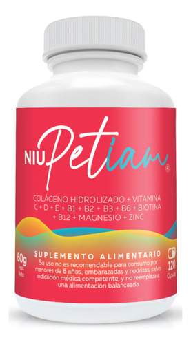 Colageno Hidrolizado Vitaminas Biotina Magnesio 120 Capsulas