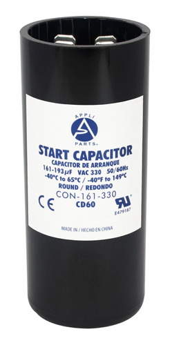 Condensador/ Capacitor De Arranque  161-193 Mfd 330v