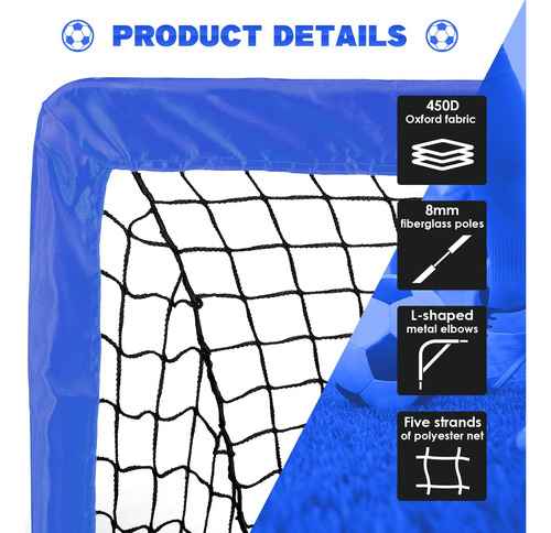 Objetivo De Fútbol Portátil Simple Deluxe 4x3 , La Red De