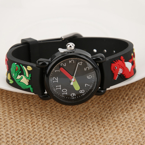 Reloj Para Niños Con Patrón De Dibujos Animados Correa De P