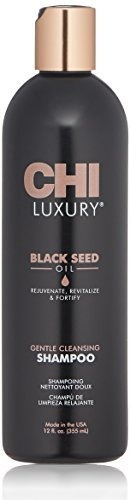 Chi Lujo Semilla Negro Gentle Cleansing Champú, 12 Onzas Líq