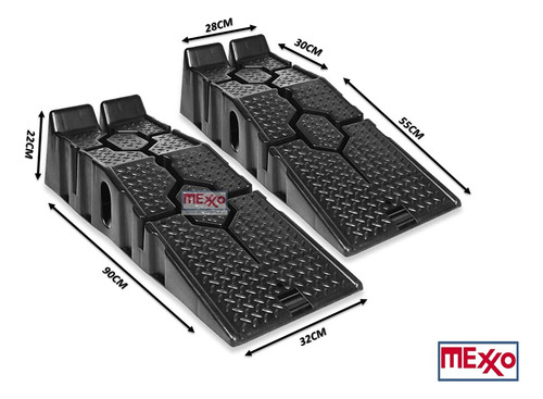 Rampas Autos Y Camioneta Capacidad 2500kg Pack De 2 Unidades