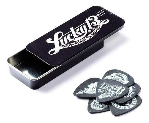 Dunlop L13ct.73 Lucky 13 Pick Lata Surtida 0.029 in 6 Púa