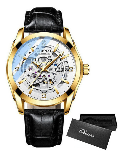 Reloj Mecánico De Cuero Chenxi Tourbillon Para Hombre