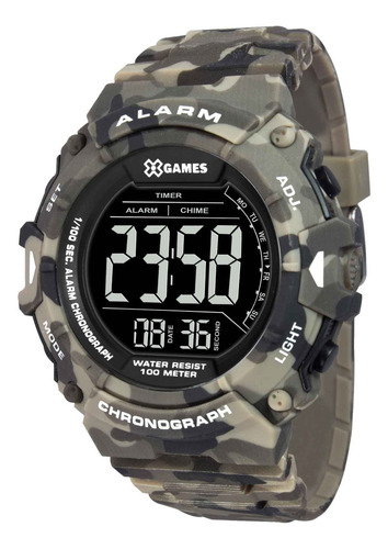 Imagem 1 de 3 de Relógio X Games Xmppd488 Pxep Masculino Verde - Refinado