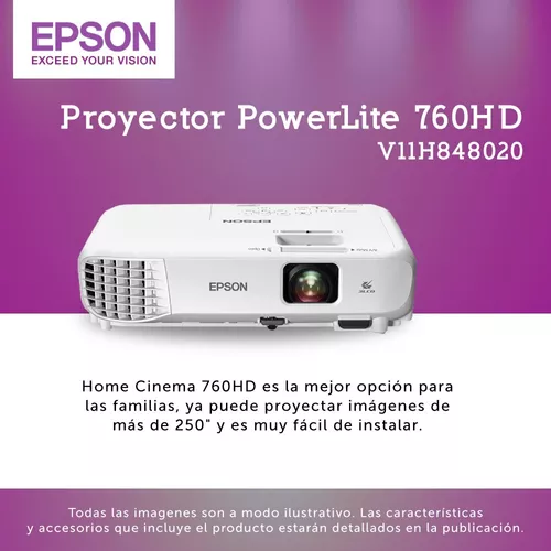 V11H848020, Proyector Epson Home Cinema 760HD