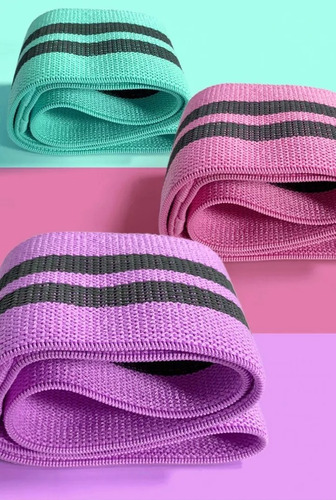Set 3 Bandas Ligas Elásticas Tela Loop Para Hacer Ejercicio