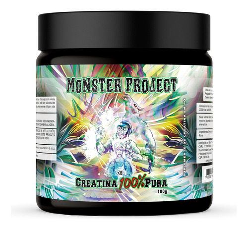 Suplemento Monster Project Creatina 100% Pura 100g