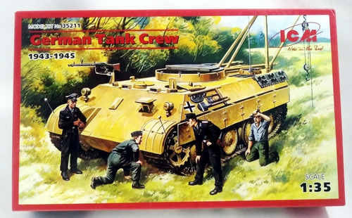 Imagen 1 de 3 de German Tank Crew 1943-1945 - 1/35 Icm 35211