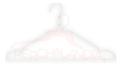 Perchas De Alambre Forradas Reforzadas Tintoreria X1000u Blanco